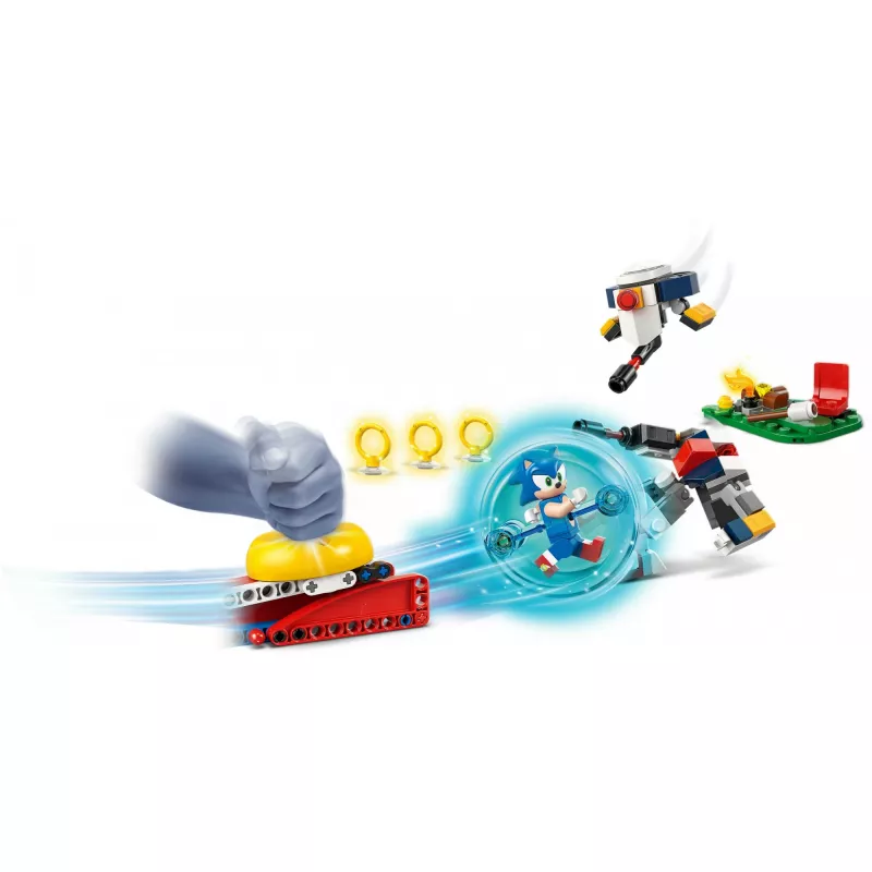 Konstruktionsspielzeug LEGO Sonic the Hedgehog 77001 Campfire Showdown Spielset, 177 Teile, 1 Minifigur, Alter 7+