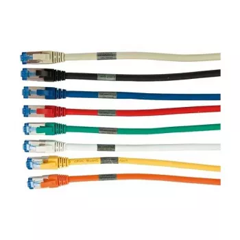 Patchkabel RJ45 - CAT6A 500 MHz - 0,15 m - Grau - S-STP (S/FTP) - AWG26 - LSZH - Synergy 21