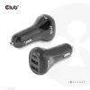 CLUB3D Notebook-/Laptop-Autoladegerät 36 Watt, Auto, Zigarettenanzünder, 24 V, Schwarz