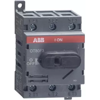 ABB OT80F3 - 3P - Verdrahtet - Schwarz - IEC 60947-3 / UL 508 / CSA C22.2 No. 14 - 600 V - 52,5 mm