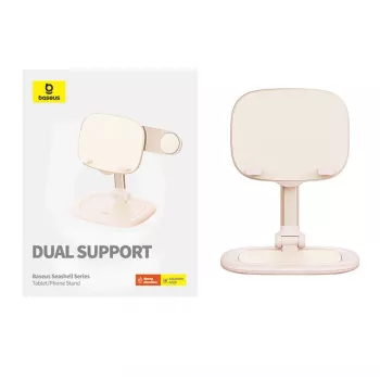 Tablet- und Telefonständer Baseus Seashell Series Pink – höhenverstellbar, leicht