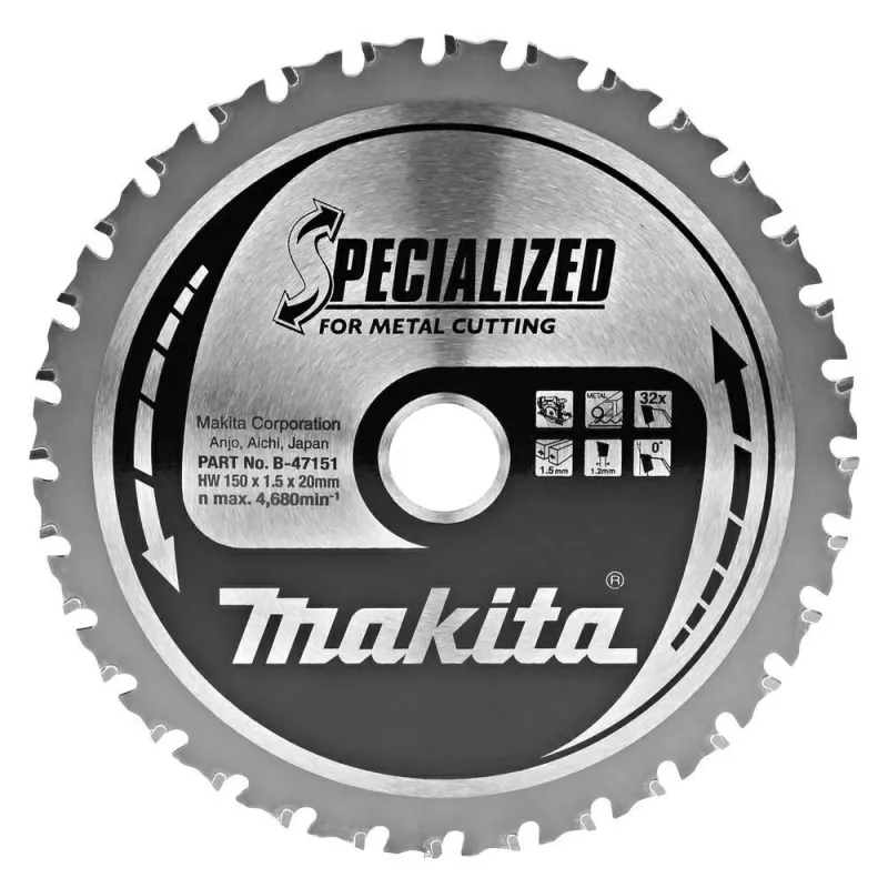 MAKITA KREISSÄGEBLATT 150x20x32Z FÜR METALL
