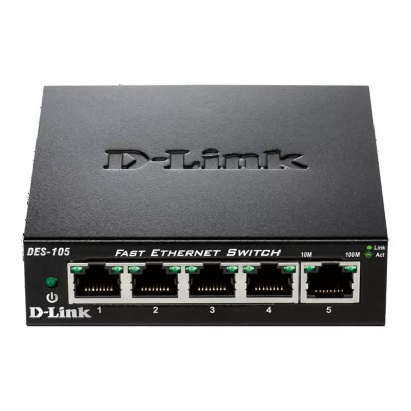 D-Link DES-105 Unmanaged L2 Schwarz