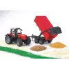 Traktormodell BRUDER Massey Ferguson 7480 mit Kippanhänger