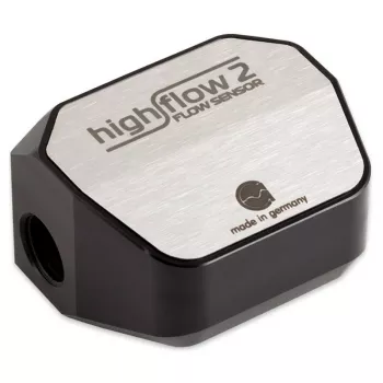 Flow Sensor Aqua-Computer Durchflusssensor high flow 2, 2x G1/4 – silber/schwarz