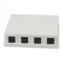 Synergy21 Keystone, Modulträger, Patchpanel für 4x TP-Module, Aufputzmontage, Weiß (ABS)
