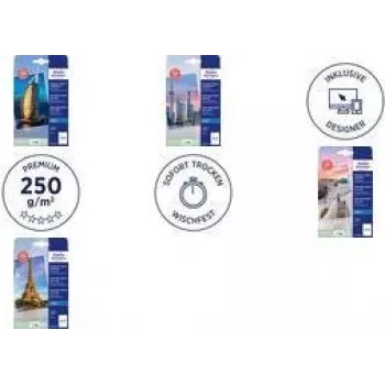 Fotopapier AVERY C2550-20 10x15 cm, 250 g/m², Packung mit 20 Blatt