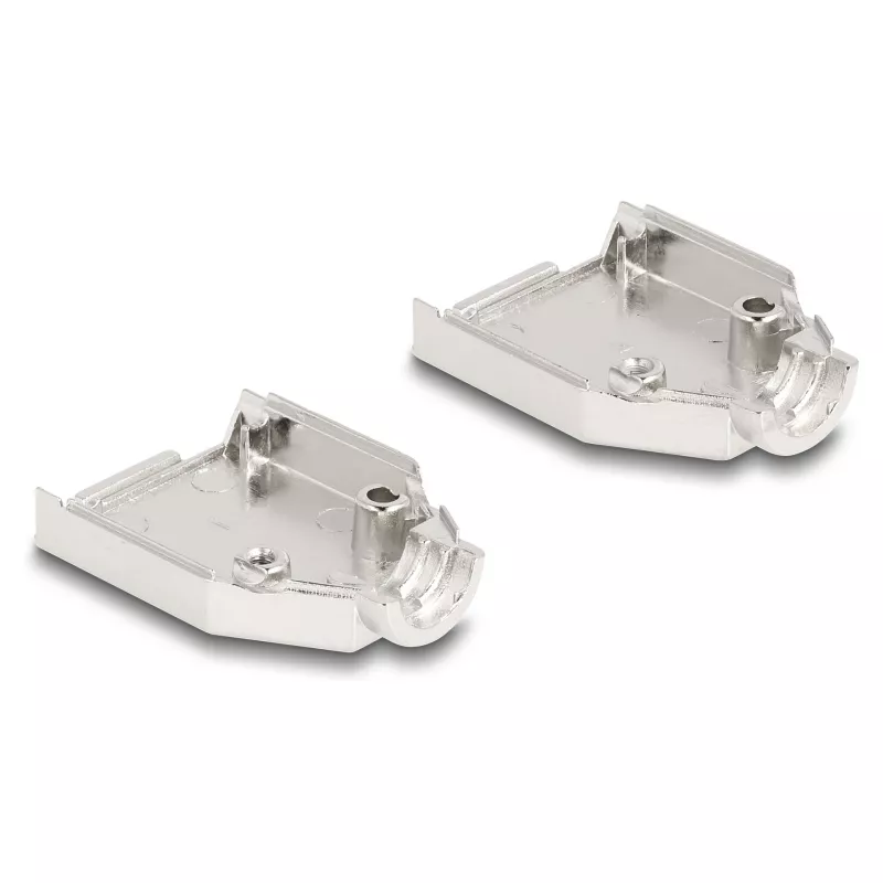 Kabeltülle DELOCK D-Sub-Gehäuse 9-polig (Stecker/Buchse) silber Kunststoff, 31×46×16 mm