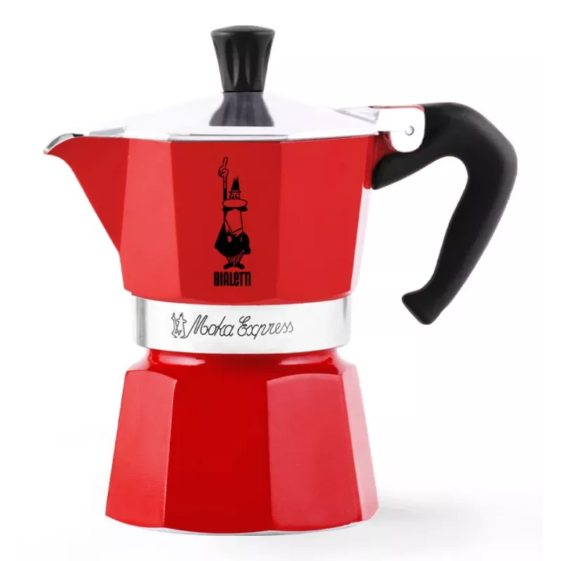 Bialetti Moka Express Moka-Kanne Rot