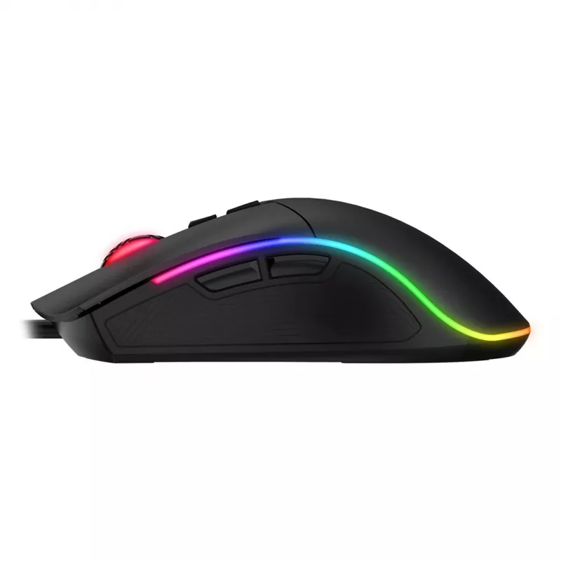 Havit MS1001S - Optische Gaming-Maus für Rechtshänder, USB Typ A, Schwarz-Grau