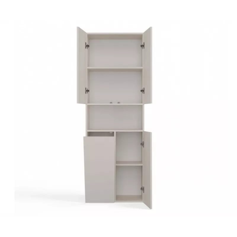 Badezimmerschrank Nel DK 1K Korb Kaschmirfarbe