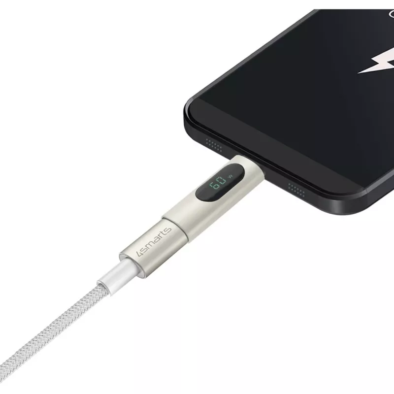 4smarts USB-C-auf-USB-C-Kabel PremiumCord 100W 3m Weiß - 3 m - USB C - USB C - USB 2.0 - 0,48 Gbit/s - Weiß