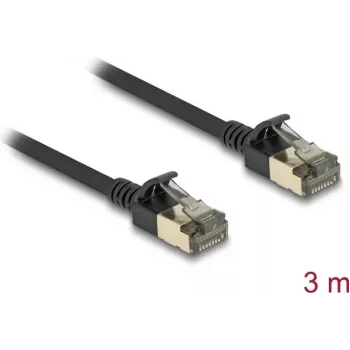 Netzwerkkabel DeLOCK RJ45 Cat.8.1 3m Schwarz