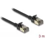 Netzwerkkabel DeLOCK RJ45 Cat.8.1 3m Schwarz