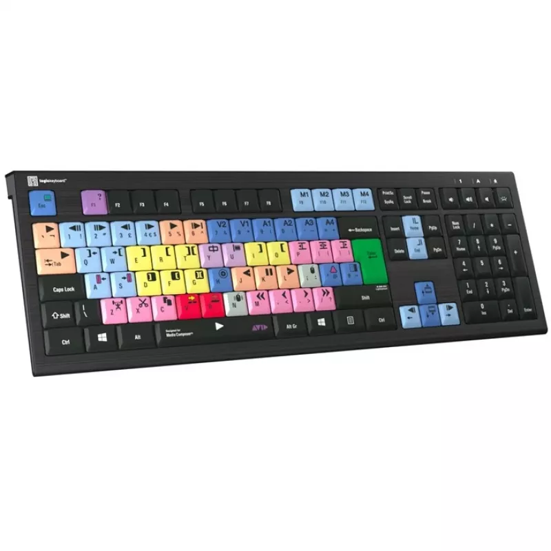 Logickeyboard Avid Media Composer ASTRA 2 hintergrundbeleuchtete Tastatur PC UK (LKB-MCOM4-A2PC-UK)
