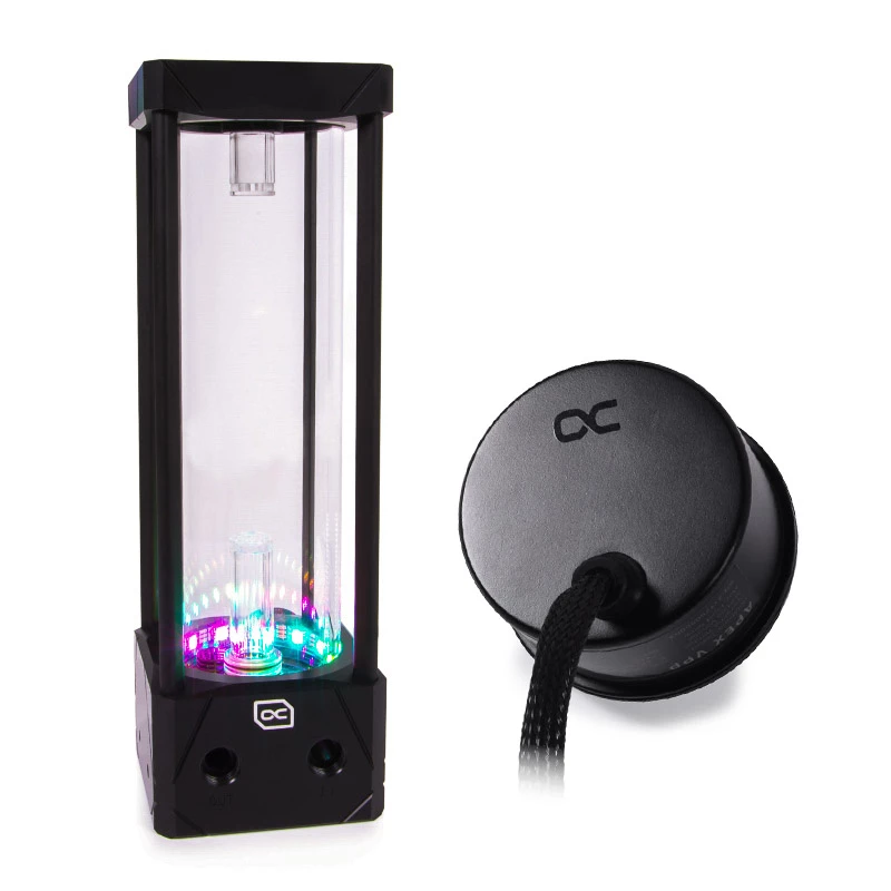 Alphacool 11992 - Wasserkühler - Acetal - Acryl - Aluminium - Messing - Kupfer - Nickel - Edelstahl - Schwarz - Transparent - 1/4 - 60 °C - 0,8 bar (11992)