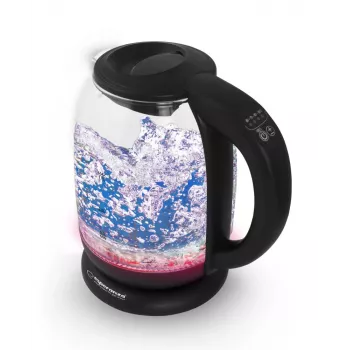 Esperanza EKK027 elektrischer Wasserkocher 1,7 L 2200 W Schwarz, Transparent