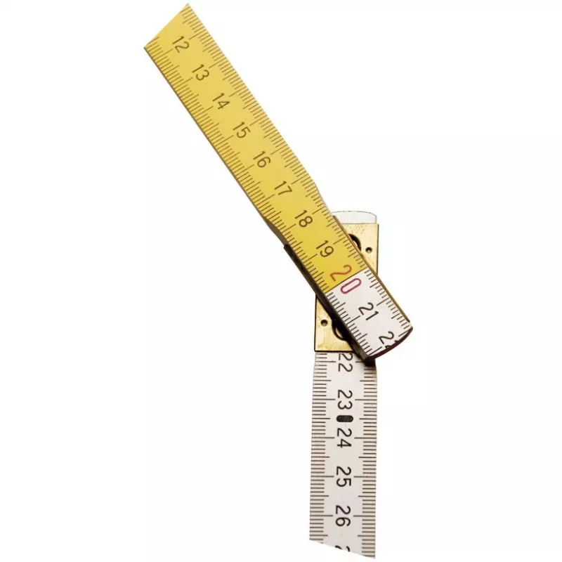 Gliedermaßstab STANLEY 0-35-458, Holz, 2 m, 17 mm breit, weiß/gelb