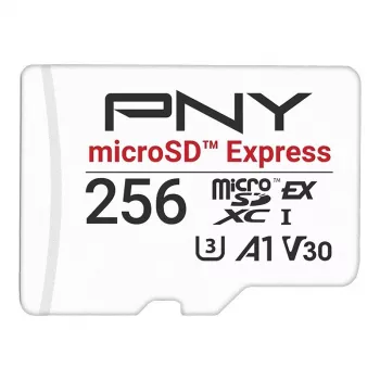 MicroSDXC-Speicherkarte PNY microSD Express 256 GB UHS‑I Lesen 890 MB/s Schreiben 750 MB/s U3 V30