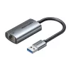 USB-auf-Gigabit-Ethernet-Adapter Vention CEZ – Kabelgebundene USB-Host-Schnittstelle, 1000 Mbit/s, grau