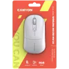 Canyon MW-22 CNS-CMSW22SW Maus – 2-in-1 Bluetooth/2,4 GHz – optisch – 800/1200/1600 DPI – 4 Tasten – RGB-Beleuchtung – wiederaufladbar – Schneeweiß