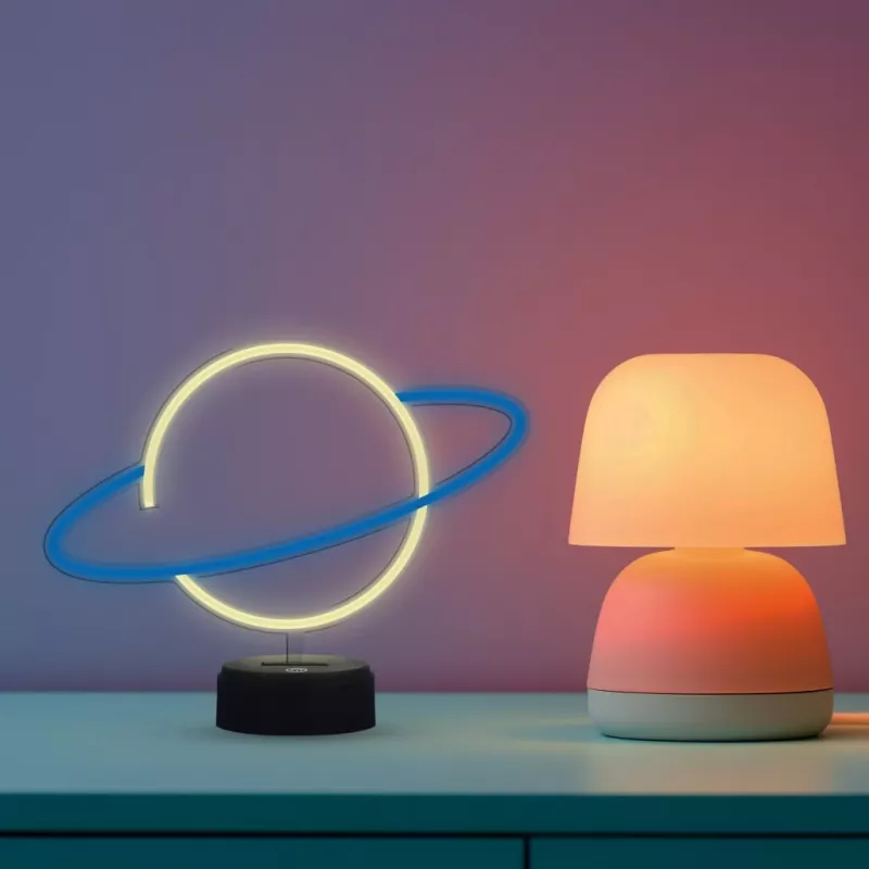 Manta SNL38BLT Style Neon Lights Planet dekorative LED-Lampe