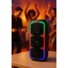 Tragbarer Stereo-Lautsprecher SQUEAK SQ1009 – Bluetooth 5.3, 45 W RMS, 10 h Akkulaufzeit, FM, USB, AUX, LED, 1800 mAh, Schwarz