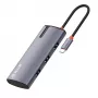 USB-C-Hub Tellur TLL321061 mit PD 3.0 100W, HDMI-Ausgang und 3× USB 3.0-Anschlüssen