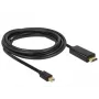 Videokabel-Adapter DeLOCK 83699 Mini DisplayPort auf HDMI 2 m Schwarz