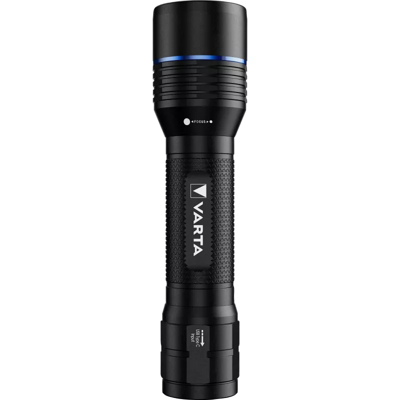 Taschenlampe Varta F30R Aluminium Wiederaufladbare LED, Aluminiumgehäuse, wiederaufladbar