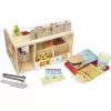 Melissa & Doug Holz-Sandwichtheke mit Aufschnittmaschine – 56-teiliges Spiellebensmittel-Set – FSC-zertifiziert