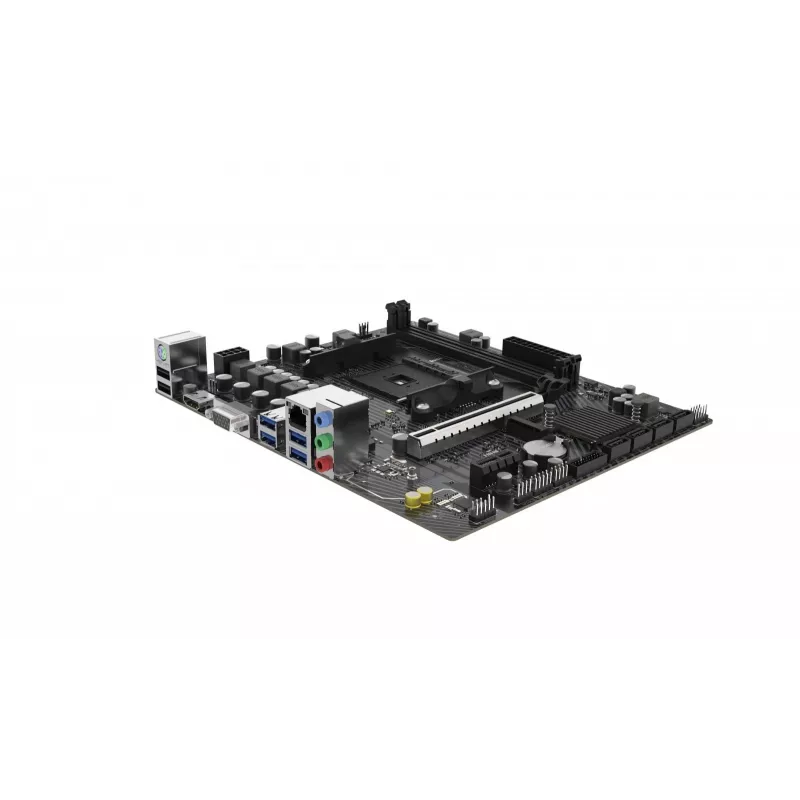 Micro-ATX-Mainboard Sapphire A520M-E für Sockel AM4, AMD A520-Chipsatz, 2x DDR4 DIMM, max. 64 GB, PCIe 3.0 x16/x1, SATA III, Gigabit LAN
