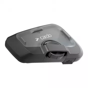 Motorrad-Intercom Cardo FRC4X003 — 4 Kanäle, Reichweite 1200 m, Sprechzeit 13 h, Schwarz