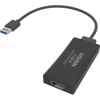 USB-Grafikadapter Vision TC-USBHDMI 1920 x 1080 Pixel Schwarz