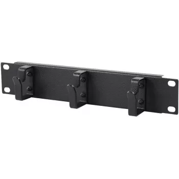 Kabelmanagement-Panel LOGON RA10110BL Schwarz Metall 10 Zoll