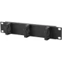 Kabelmanagement-Panel LOGON RA10110BL Schwarz Metall 10 Zoll