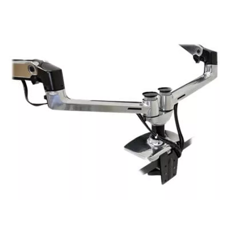 ERGOTRON LX Dual Side-by-Side Arm silber poliertes Aluminium