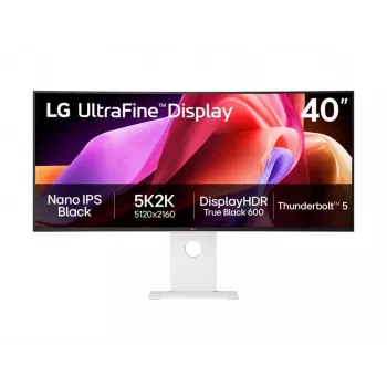 LG UltraWide 40WT95UF-W LED-Monitor 100,9 cm (40 Zoll), Weiß/Schwarz, 5K2K, Nano-IPS, Curved, Thunderbolt 5.0, KVM-Switch, Daisy Chain, 120 Hz Panel (40WT95UF-W.AEU)