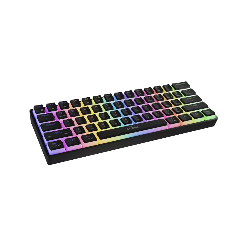 Gaming-Tastatur genesis THOR 660 G2 — kabellos (2,4 GHz, Bluetooth) und kabelgebunden, kompaktes Layout