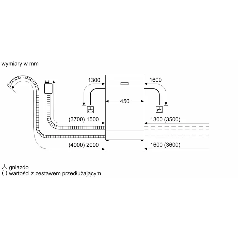 Bosch Serie 2 SPS2HKI42E Geschirrspüler freistehend 10 Maßgedecke