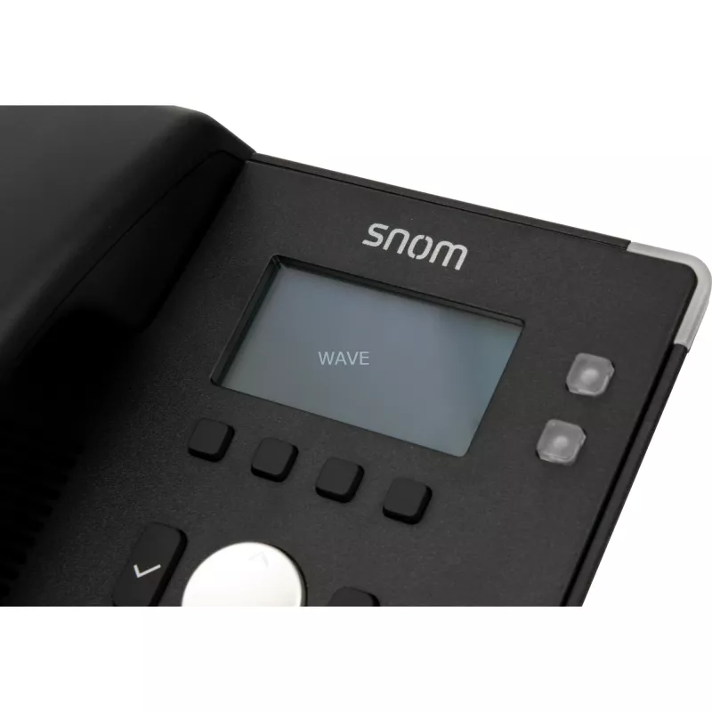 snom D120 - VoIP-Telefon - Dreierkonferenz - SIP - 2 Kabel - Schwarz (4361)