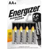 Alkaline AA Einwegbatterie Energizer Classic 1,5V LR6 — 4 Stück, 50,5×14,5 mm, 23 g