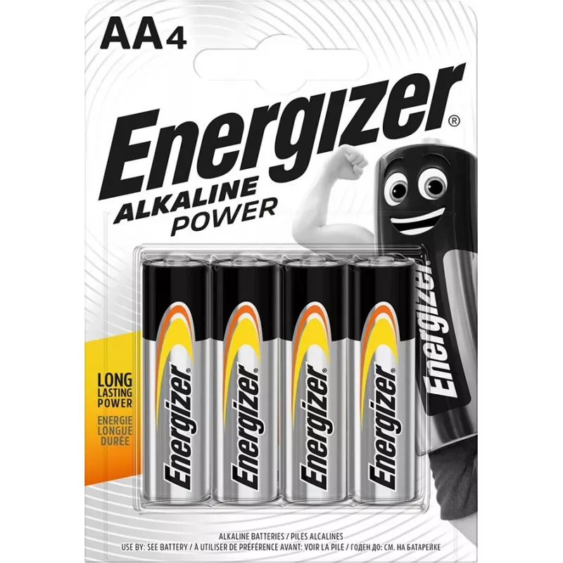Alkaline AA Einwegbatterie Energizer Classic 1,5V LR6 — 4 Stück, 50,5×14,5 mm, 23 g