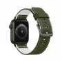Armband GUAN Premium Pro für Apple Watch 42–49 mm Khaki/Weiß, kompatibel mit 44 mm/45 mm/46 mm/49 mm/42 mm