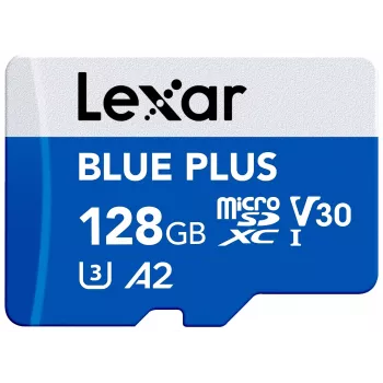 MicroSDXC-Speicherkarte Lexar BLUE PLUS 128 GB UHS‑I U3 V30 170 MB/s
