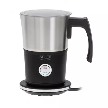 Automatischer Milchaufschäumer Adler AD 4497 – Edelstahl, 600W, 120 ml Schaum / 300 ml erwärmen, heiß & kalt