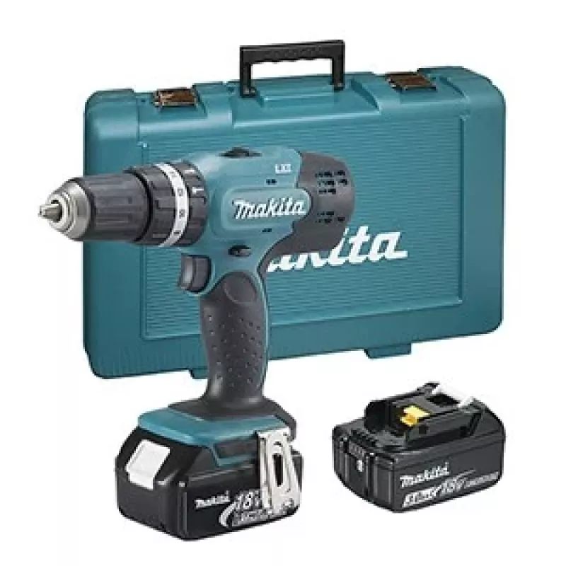 Makita DHP453RFE Bohrmaschine Schlüssellos Schwarz, Blau 1,8 kg