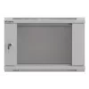 Rack-Montageschrank LANBERG WF03-5306-10S 19 Zoll 6U grau mit Glastür