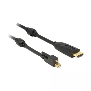 Videokabel-Adapter DeLOCK 83732 Mini DisplayPort auf HDMI 5 m Schwarz