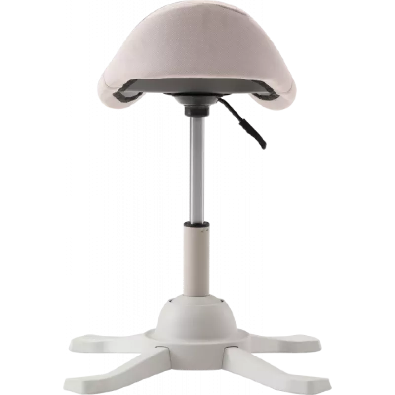 Up Up Toronto ergonomischer Balancesitz Weiß, Elfenbeinstoff, längere Gasfeder